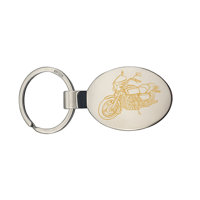 hon goldwing classic motorcycle keyring digital engraving mockup / engraving preview