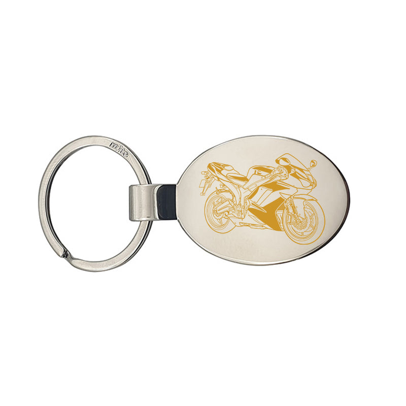 racing bike motorcycle keyring digital engraving mockup / engraving preview