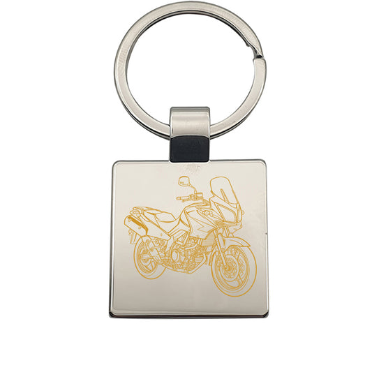 suz dl650 v strom motorcycle keyring digital engraving mockup / engraving preview