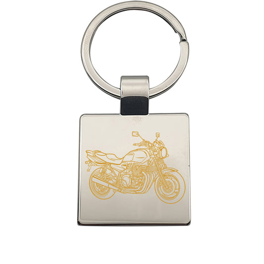 yam xjr13000 motorcycle keyring digital engraving mockup / engraving preview