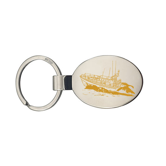 nautical mersey class lifeboat  keyring digital engraving mockup / engraving preview