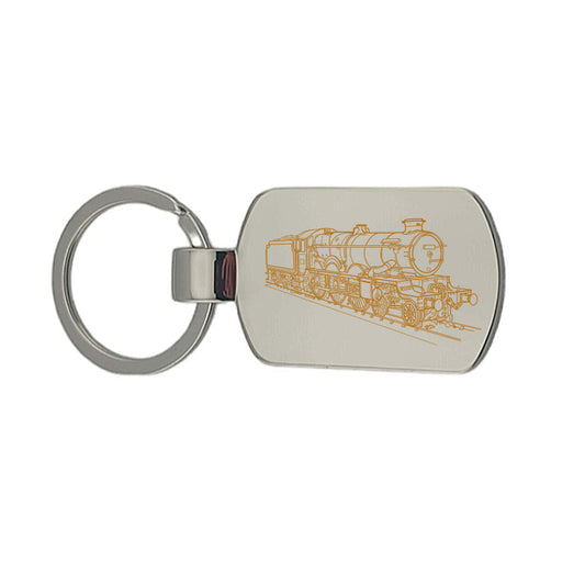 Castle Class Steam Train Locomotive Keyring