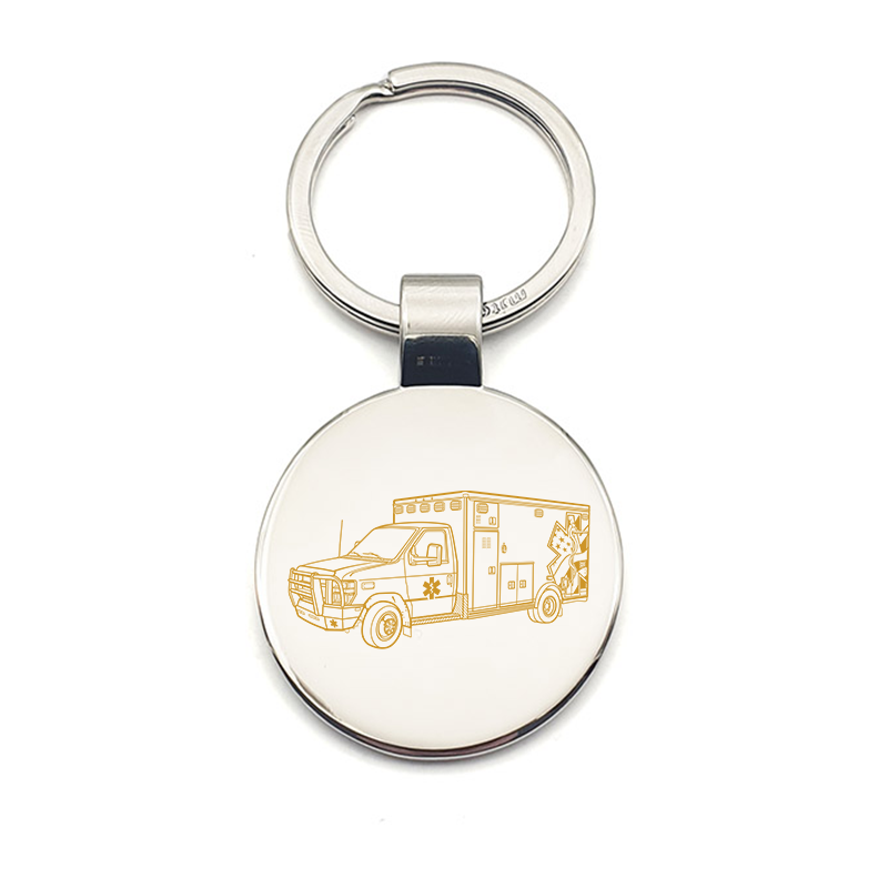 apri millie motorcycle keyring digital engraving mockup / engraving preview