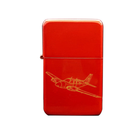 beechcraft baron aircraft cigarette lighter digital engraving mockup / engraving preview