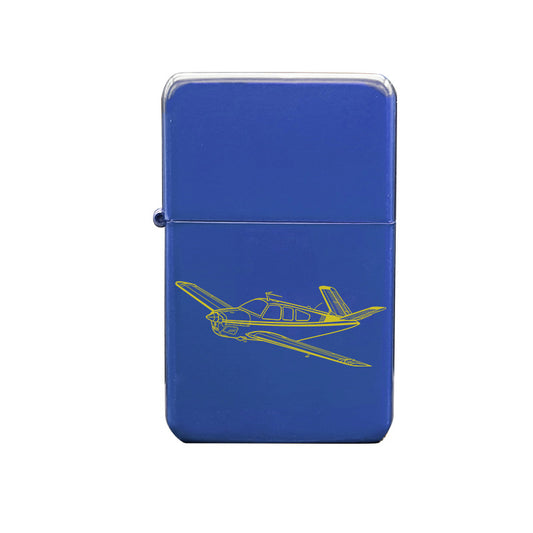 beechcraft bonanza aircraft cigarette lighter digital engraving mockup / engraving preview