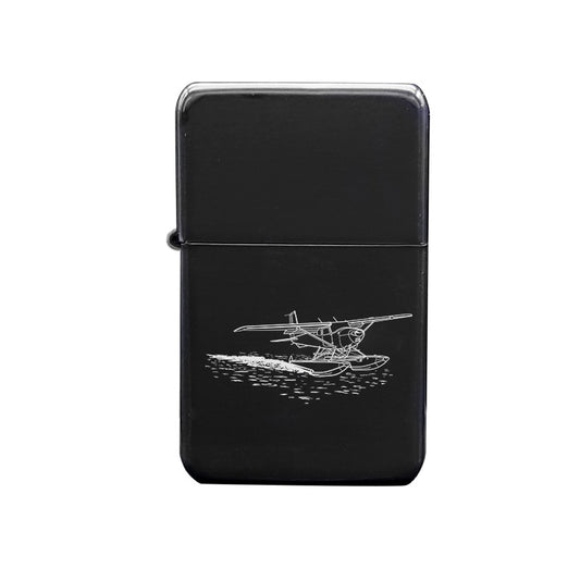 cessna seaplane aircraft cigarette lighter digital engraving mockup / engraving preview