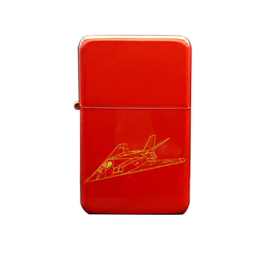 lockheed f114 blackhawk aircraft cigarette lighter digital engraving mockup / engraving preview