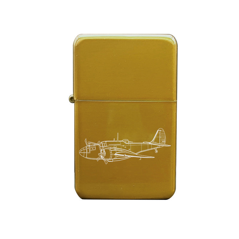 martin baltimore aircraft cigarette lighter digital engraving mockup / engraving preview