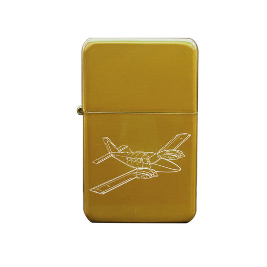 pa34 seneca aircraft cigarette lighter digital engraving mockup / engraving preview