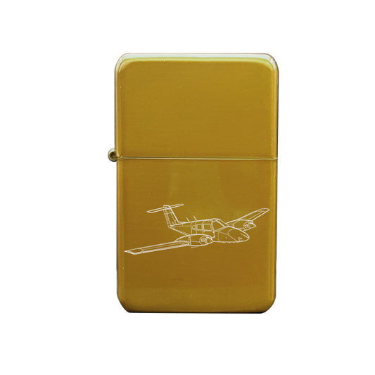 pa44 seminole aircraft cigarette lighter digital engraving mockup / engraving preview