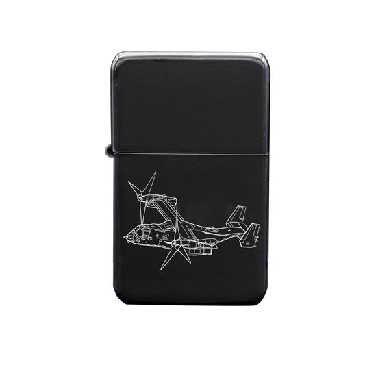 v22 aircraft cigarette lighter digital engraving mockup / engraving preview