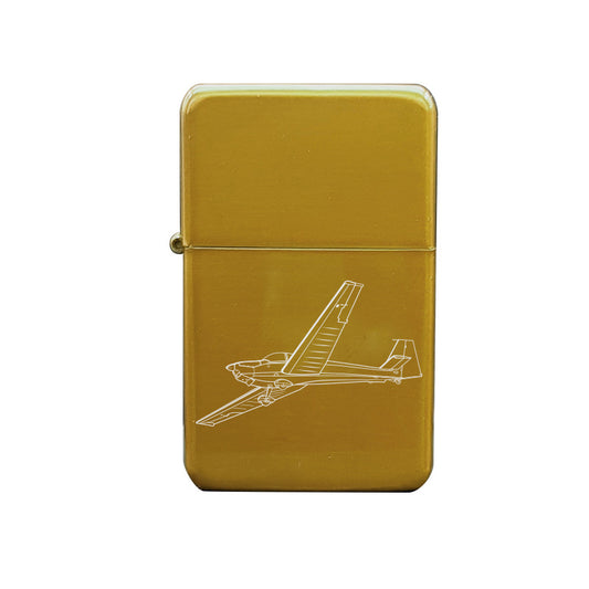 falke motorglider glider ciggarette lighter digital engraving mockup / engraving preview