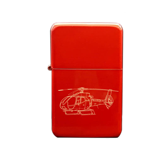 ec130 helicopter cigarette lighter digital engraving mockup / engraving preview
