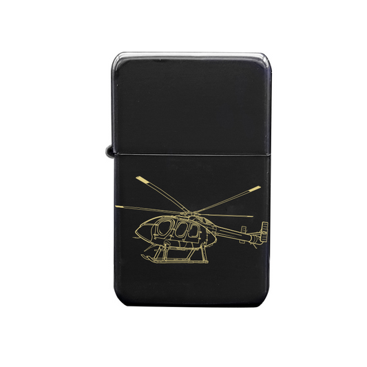 md600n helicopter cigarette lighter digital engraving mockup / engraving preview