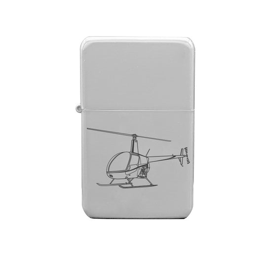 robinson r22 helicopter ciggarette lighter digital engraving mockup / engraving preview