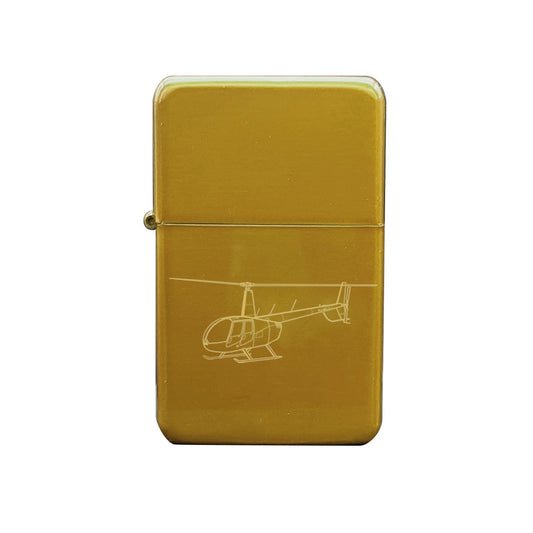 robinson r44 helicopter cigarette lighter digital engraving mockup / engraving preview