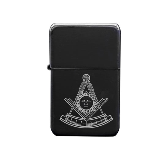 Masonic design lighter digital engraving mockup / engraving preview