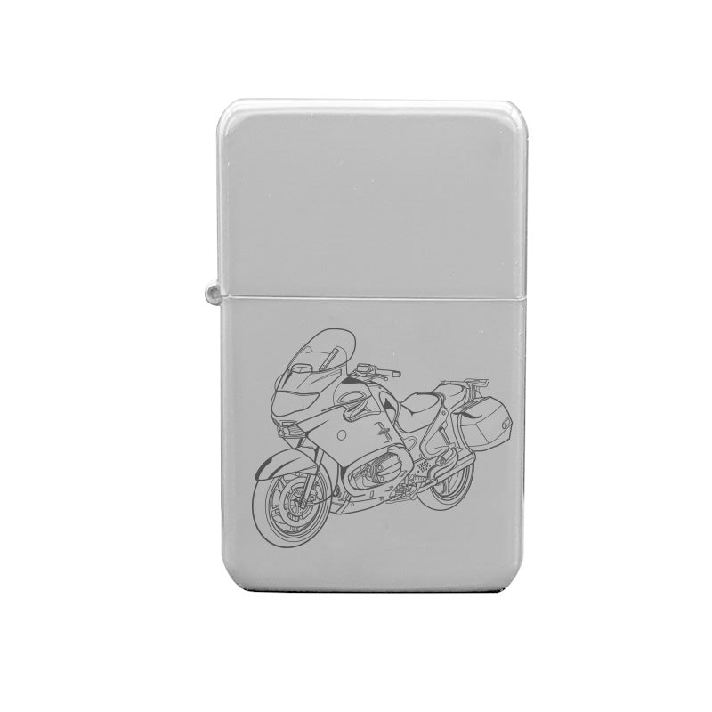 bm r1150 motorcycle ciggarette lighter digital engraving mockup / engraving preview