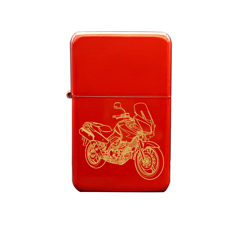 suz dl650 v strom motorcycle cigarette lighter digital engraving mockup / engraving preview