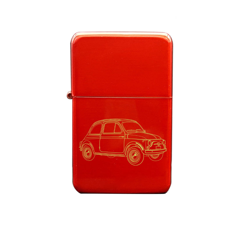 fia 500 car ciggarette lighter digital engraving mockup / engraving preview