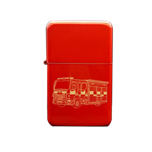 fire engine car ciggarette lighter digital engraving mockup / engraving preview