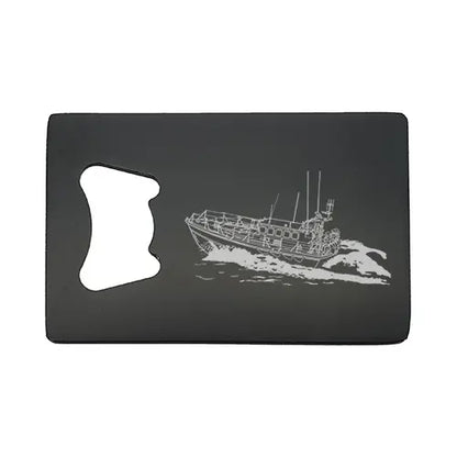 mersey class lifeboat bottle opener digital engraving mockup / engraving preview