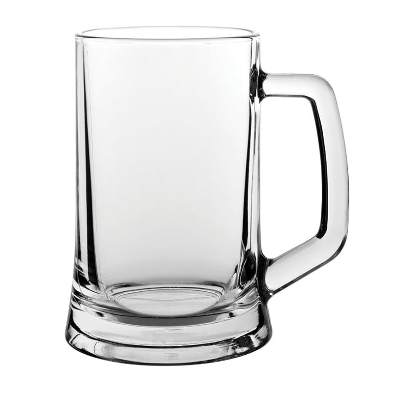 Personalised Everyday Glass Beer Tankard Stein - 1 Pint - Giftware Engraved