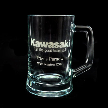 Personalised Everyday Glass Beer Tankard Stein - 1 Pint - Giftware Engraved
