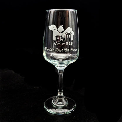 Personalised Everyday Wine Glass - 370ml - Giftware Engraved