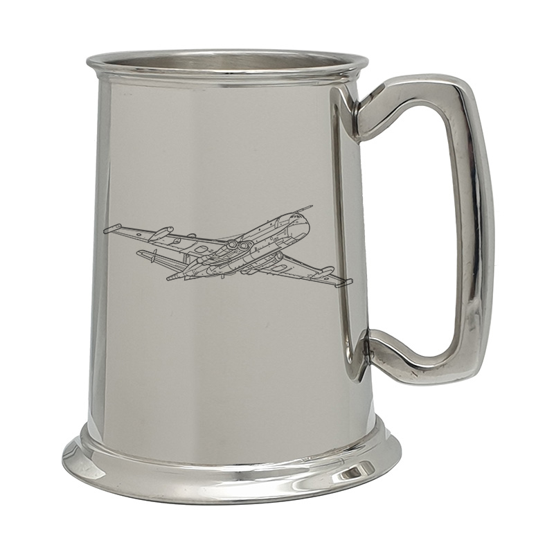 Mock up of our  Hawker Siddeley Nimrod aircraft on Pewter Tankard Mug