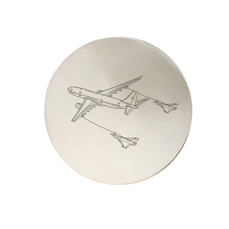a330 tanker eurofighters aircraft pewterware digital engraving mockup / engraving preview