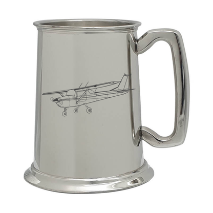 cessna 152 aircraft pewter selection digital engraving mockup / engraving preview
