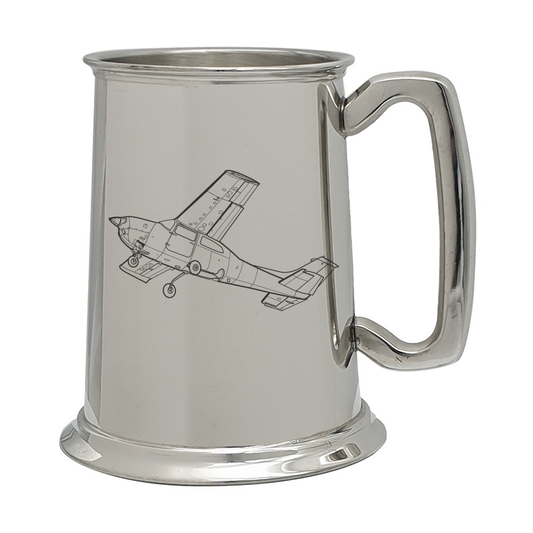 cessna 210 centurion gd aircraft pewter selection digital engraving mockup / engraving preview