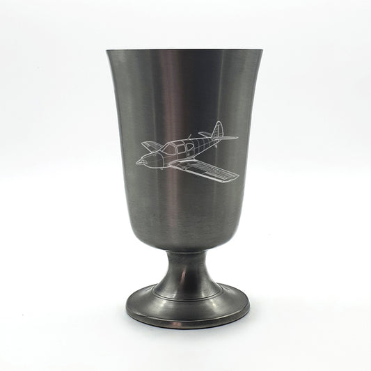 globe swift aircraft pewterware digital engraving mockup / engraving preview