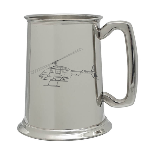 bell jet ranger police helicopter pewter selection digital engraving mockup / engraving preview