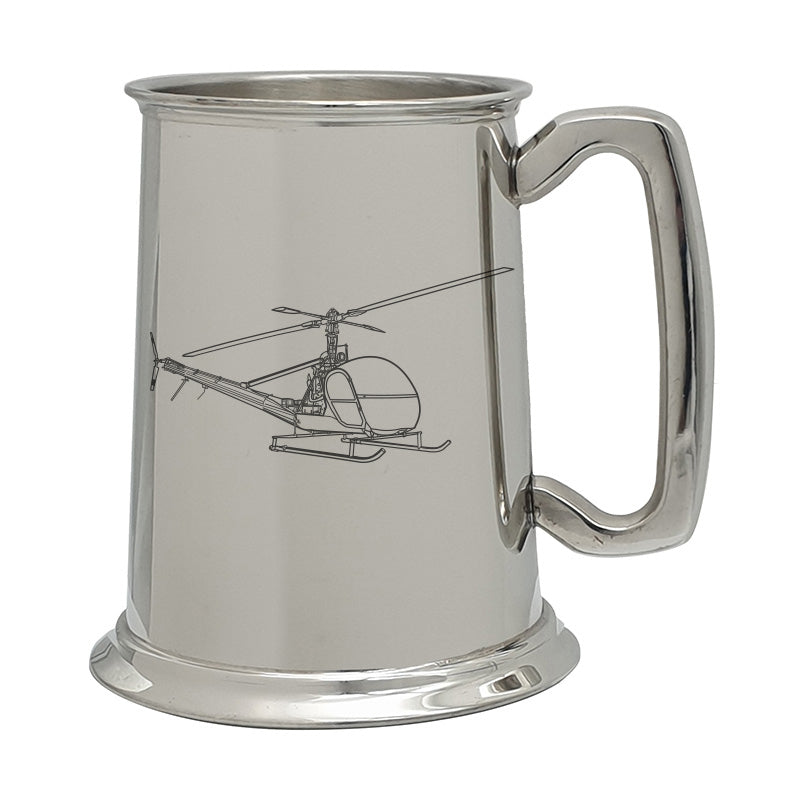 oh23 raven helicopter pewterware digital engraving mockup / engraving preview