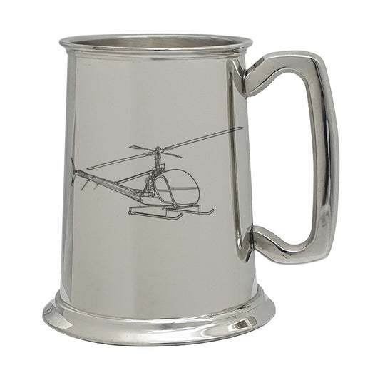 oh23 raven helicopter pewterware digital engraving mockup / engraving preview