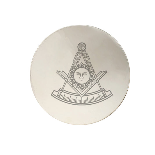 masonic face pewterware digital engraving mockup / engraving preview