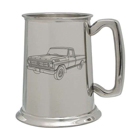 fd f100 car pewterware digital engraving mockup / engraving preview