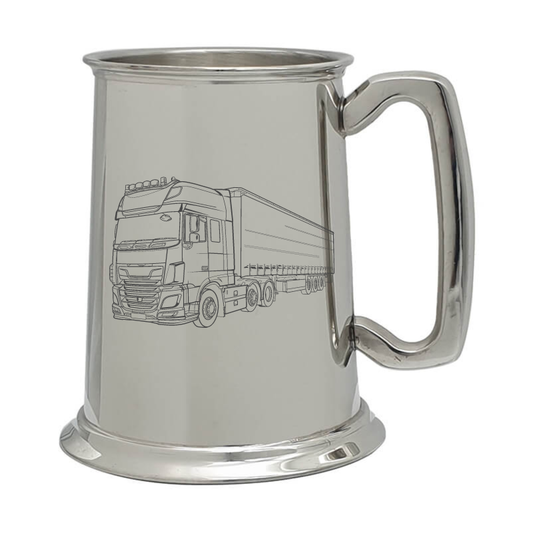 hgv lorry truck pewter selection digital engraving mockup / engraving preview