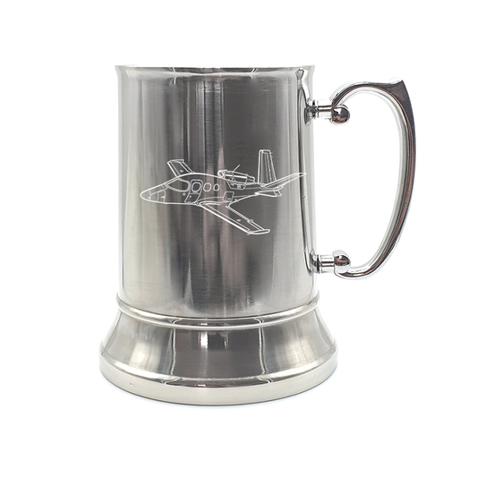 apri mille motorcycle steel tankard mug digital engraving mockup / engraving preview