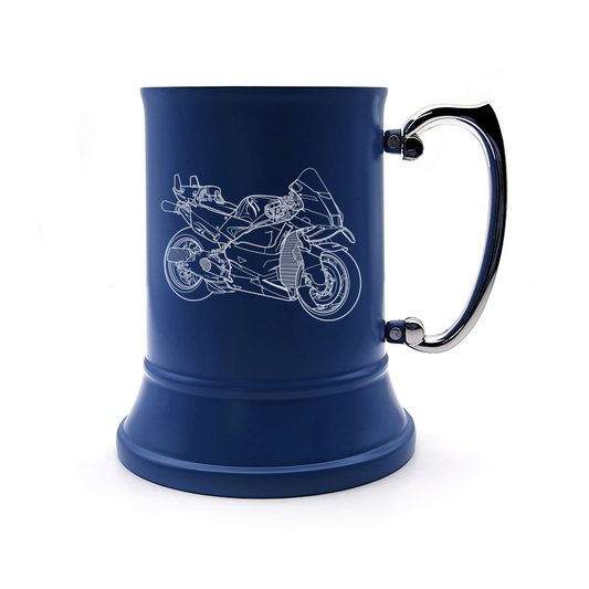 April GP25 Motorcycle Metal Tankard Mug