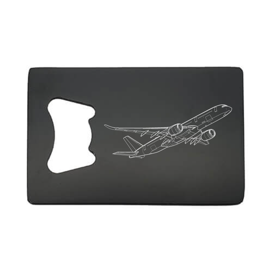 Illustration of Airbus A350 Aircraft ArtworkEngraved on Bottle Opener | Giftware Engraved