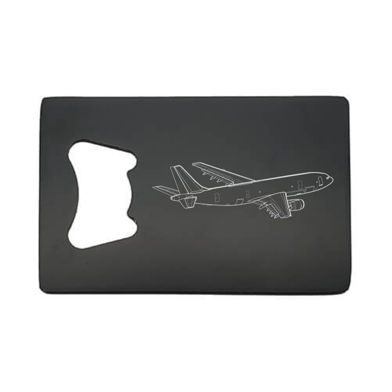 Illustration of Airbus A300 Aircraft ArtworkEngraved on Bottle Opener | Giftware Engraved