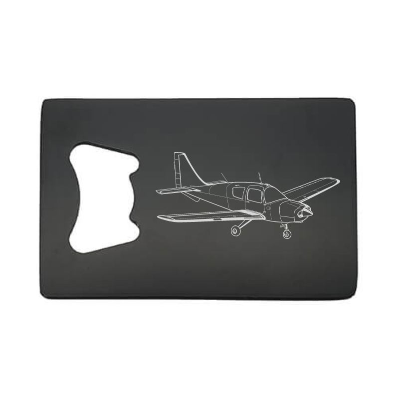 Illustration of Beagle Pup Aircraft ArtworkEngraved on Bottle Opener | Giftware Engraved