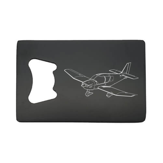 Illustration of Robin DR400 Aircraft ArtworkEngraved on Bottle Opener | Giftware Engraved