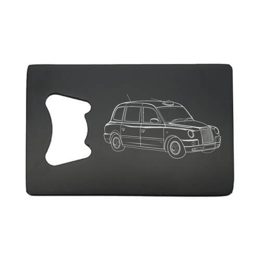 Illustration of London Taxi ArtworkEngraved on Bottle Opener | Giftware Engraved