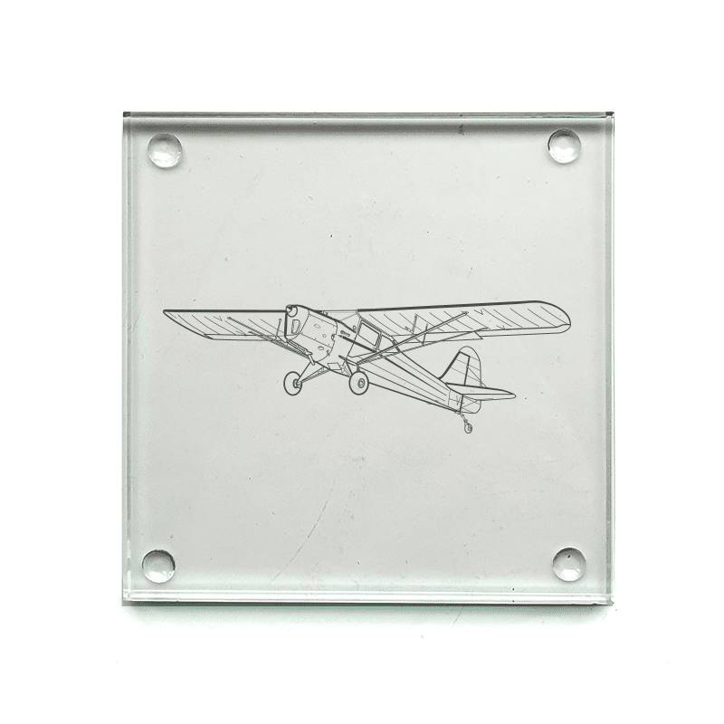 Auster J Series Aircraft Drinks Coaster Selection | Giftware Engraved