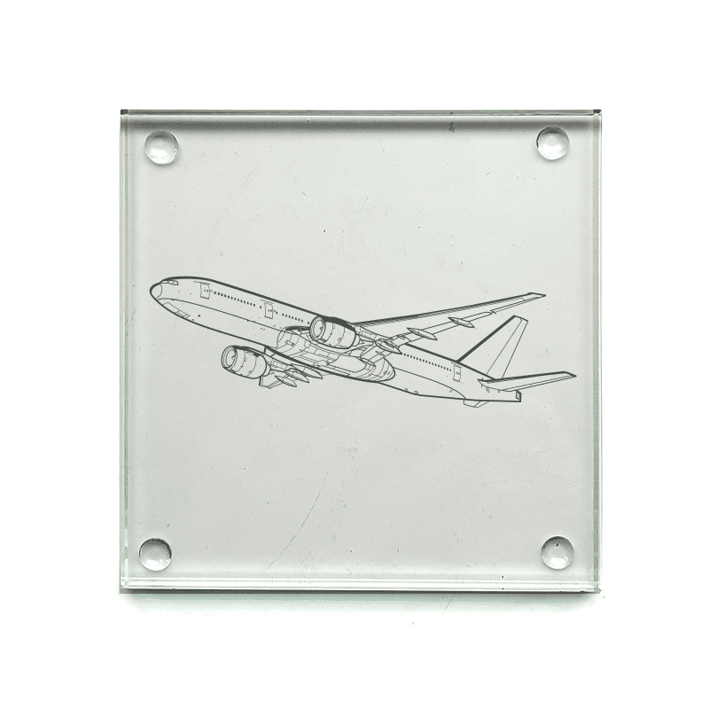 Boeing 777 Aircraft Drinks Coaster Selection | Giftware Engraved