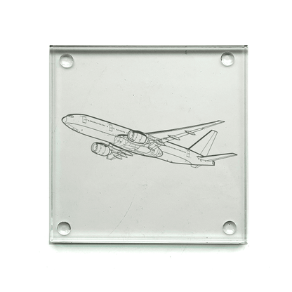 Boeing 777 Aircraft Drinks Coaster Selection | Giftware Engraved